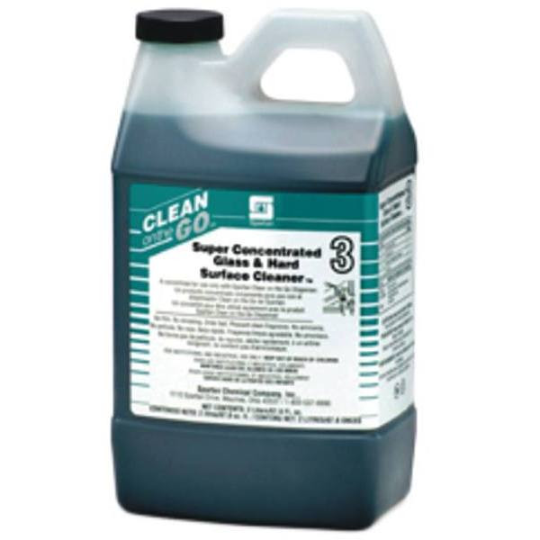 Spartan Super Concentrated Glass & Hard Surface Cleaner 3, Fresh Scent, 2l, Case Of 4