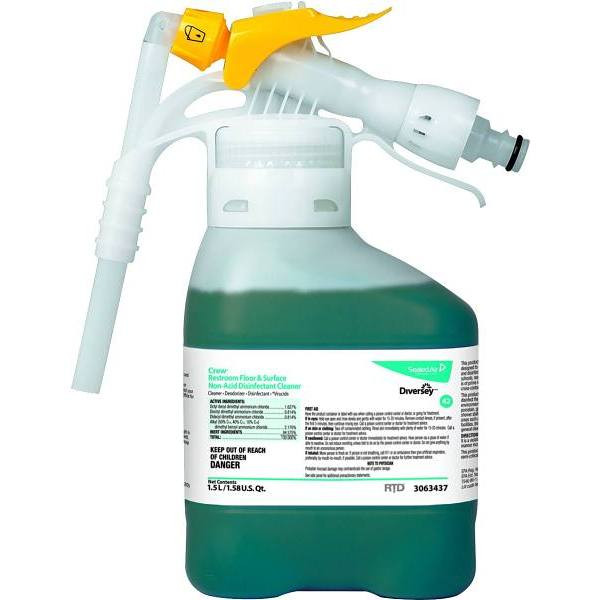 Crew Rtd 52.7 Oz Restroom Floor/Srfc Non-Acidic Disinfectant/Cleaner, Case Of 2