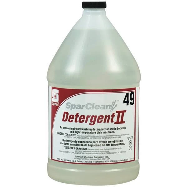 Spartan 1 Gal. Sparclean Detergent Ii Warewash Detergent, Case Of 4