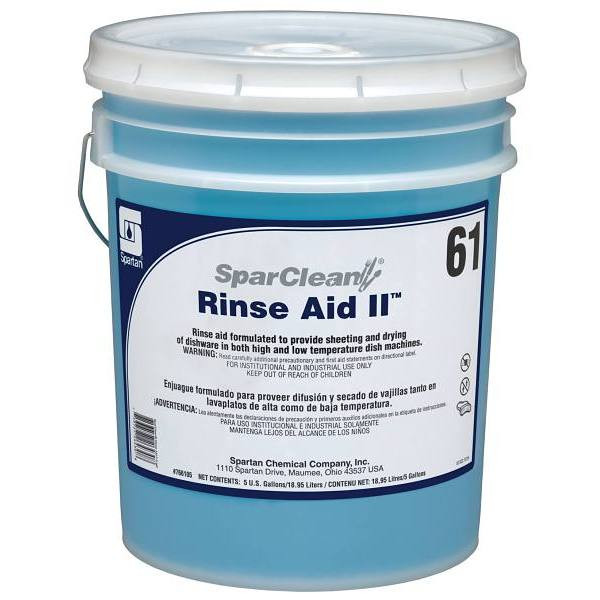 Spartan 5 Gal. Sparclean Rinse Aid Ii All Temperature Rinse Aid
