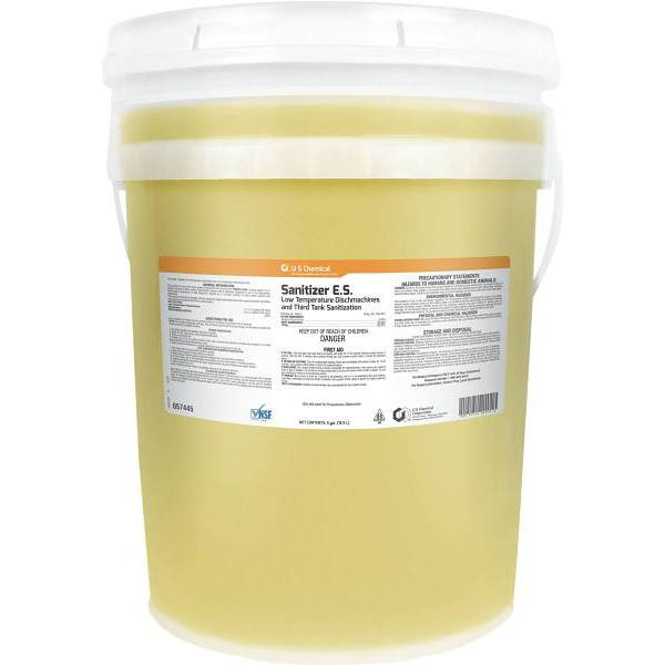 No Rinse Low Temp Dish And Third Sink Sanitizer, 5 Gal