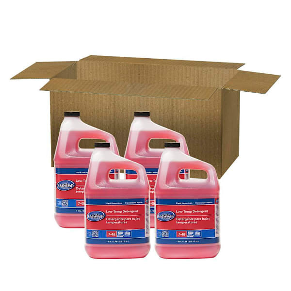 Luster Low Temp Dishwasher Liquid Detergent, Closed Loop, 1 Gal, Case Of 4