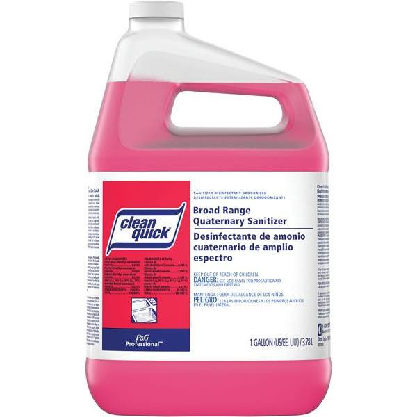 Clean Quick Broad Range Quaternary Sanitizer, 1 Gal, Case Of 3
