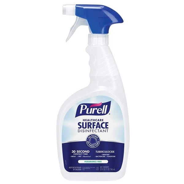 Purell Healthcare Surface Disinfectant Spray Fragrance Free 32 Oz. Case Of 6