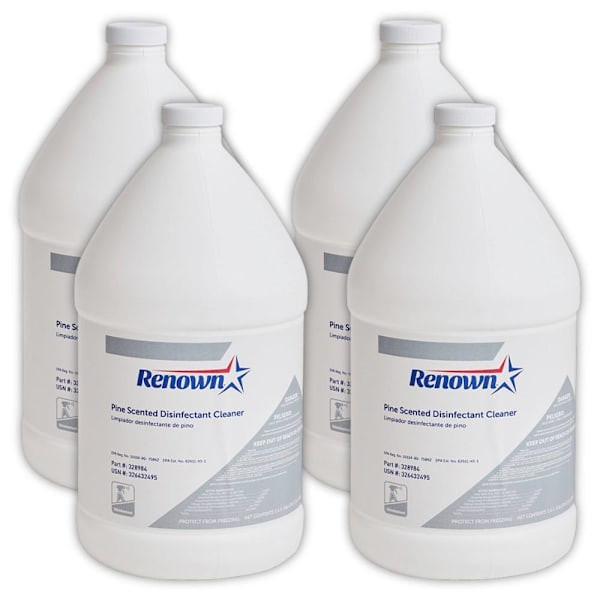 Renown Disinfectant Cleaner, Pine, 1 Gal, Case Of 4