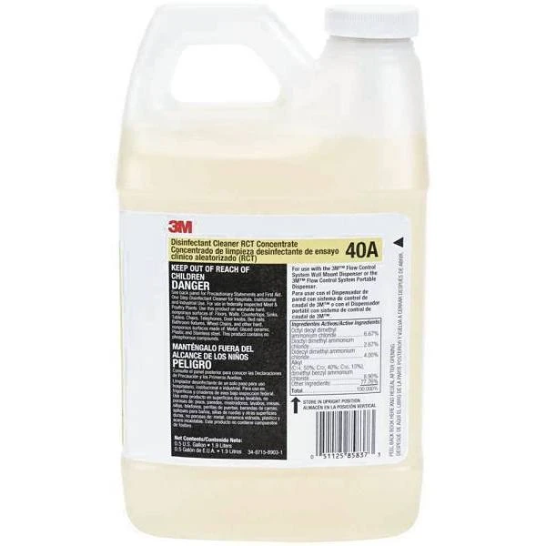 3m 0.5 Gal Flw Control System Disinfectant Cleaner Rct 40a Concentrate Case Of 4