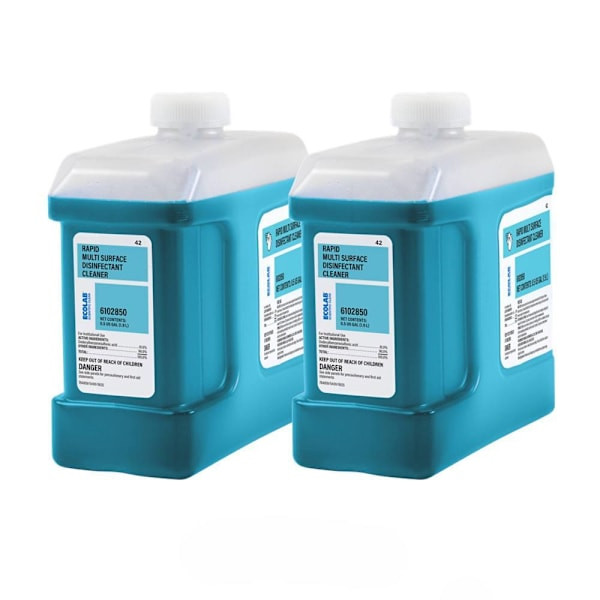 Ecolab Rapid Multi Surface Disinfectant Cleaner 1.9 Liter, Case Of 2