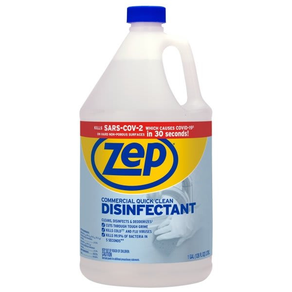 Zep 1 Gallon Quick Clean Multi-Purpose Disinfecting Spray (4-Case)