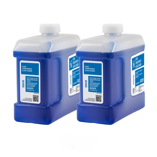 Ecolab Ultra Concentrated Glass Cleaner 1.9 Liter, Case Of 2