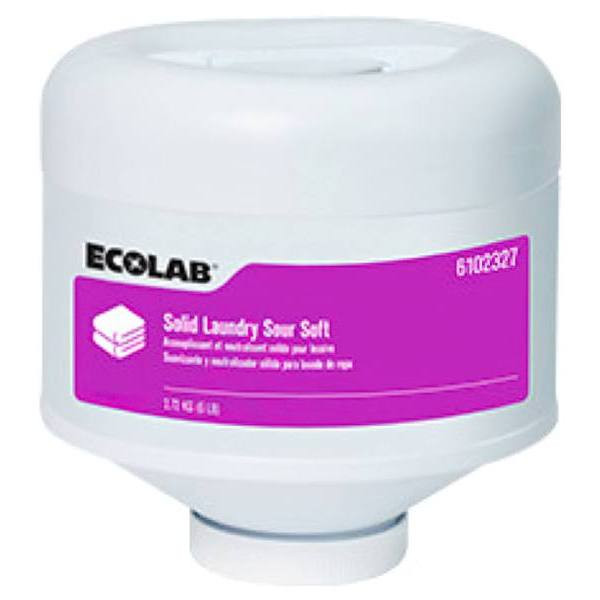 Ecolab Solid Laundry Sour Soft - 2-6 Lb 
