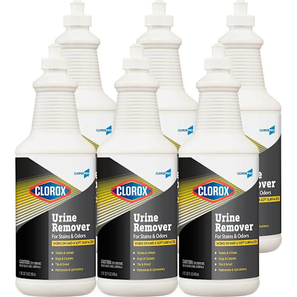 Clorox Pro Urine Remover For Stains And Odors Pull Top, 32 Fl Oz, Case Of 6