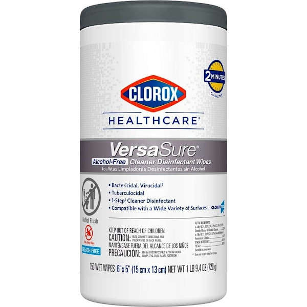 Clorox Healthcare Versasure Disinfectant Wipes, 150 Count