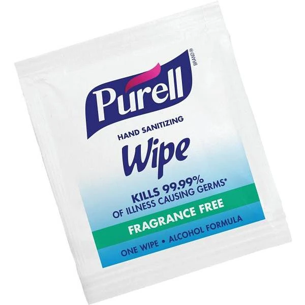 PURELL Hand Sanitizing Wipes, Alcohol Formula, Case Of 4000