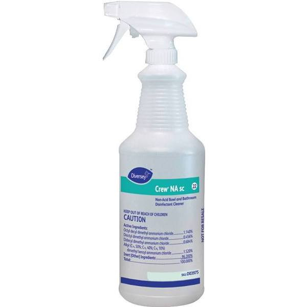 Crew 32 Oz Non-Acid Bowl And Bathroom Disinfectant Cleaner Spray Btl, Case Of 12