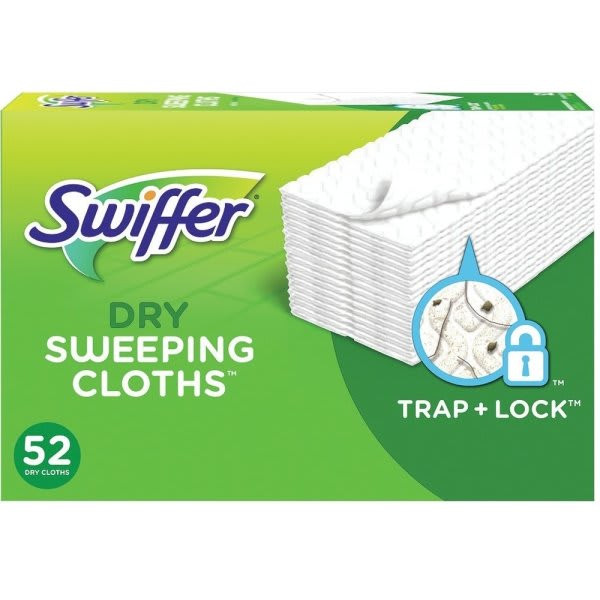 Swiffer Sweeper Multi Surface Unscented Dry Cloth Refills, Package Of 52