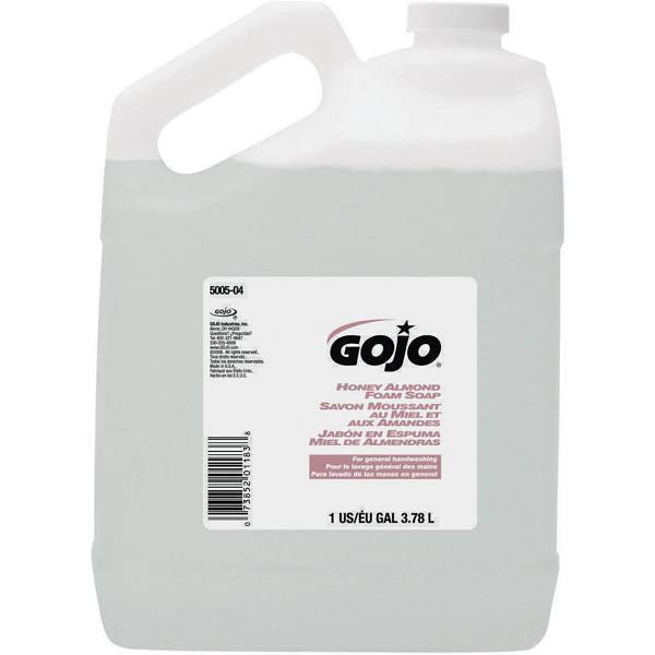 Gojo Honey Almond Foam Soap, 1 Gal, Case Of 4