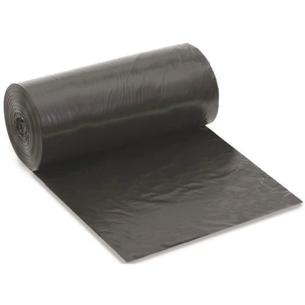 Renown Pcr Can Liner, 56 Gal., 1.5 Mil, Low-Density, Black, 46" X 50", Case Of 100
