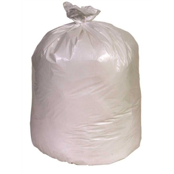 Renown Pcr Can Liner, 40-45 Gal., 0.74 Mil, Low-Density, White, 40" X 46", Case Of 100