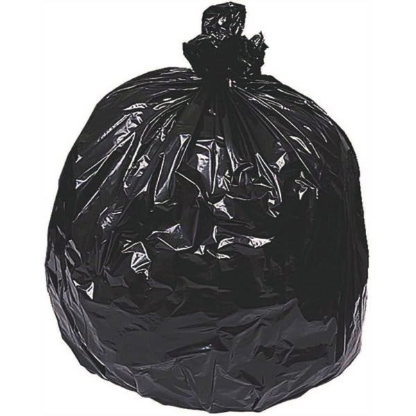 Berry Global 32 Gal. 2 Mil 33x48" Black Trash Bags, 5 Rolls Of 20, Case Of 100