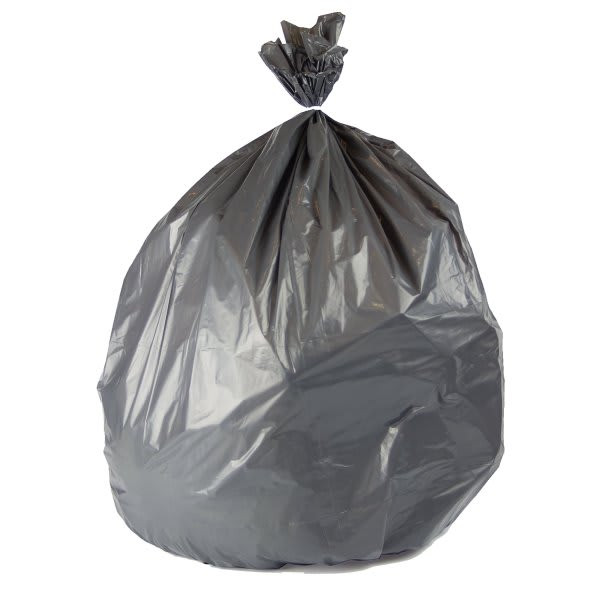Maintenance Warehouse Pcr Can Liner 55 Gal. 1.55 Mil Low-Density, Gray, 39" X 56" Case Of 50