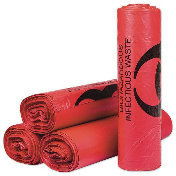 Inteplast Group 40-45 Gal. 40 In. X 46 In. 1.3 Mil. Red Trash Bags (1000-Case)