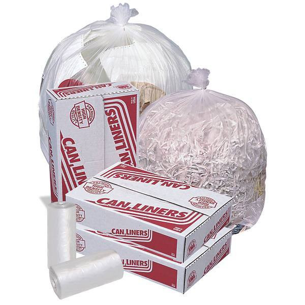 Pitt Plastics 45 Gal. 40 In. X 48 In. Natural Trash Bags (250-Case)