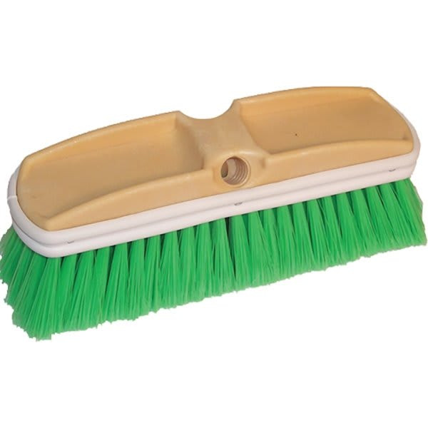 Dqb Industries 11722 9-1/2" X 2-1/2" Trim Green Car Wash Brush Polyester Fiber