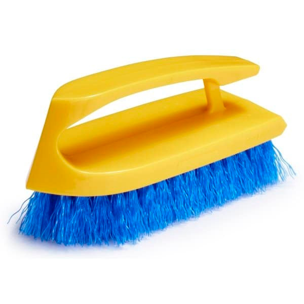 Rubbermaid Commercial 6 In. Iron Handle Yellow Srub Brush (12-Pack)