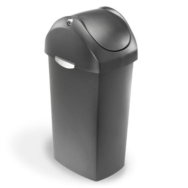 Simplehuman 16 Gallon Swing Dome Lid Trash Can (Gray)