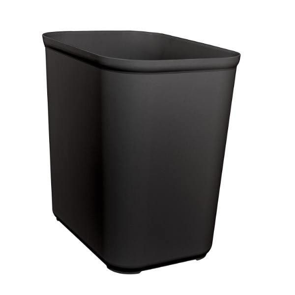 Hapco 28 Quart U.l. Approved Fire Retardant Wastebasket, Black, Case Of 6