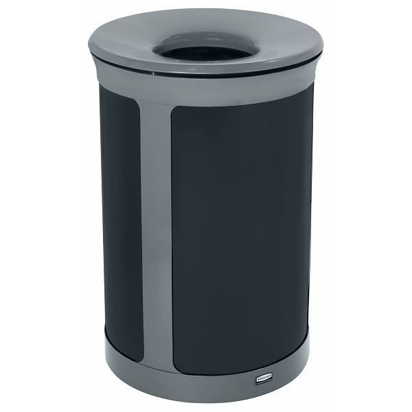 Rubbermaid Commercial Enhance 23 Gal Round Indoor Trash Can (Gray)