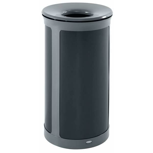 Rubbermaid Commercial Enhance 33 Gal Round Indoor Trash Can (Gray)