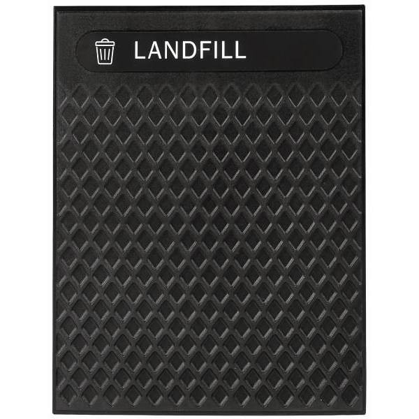 Rubbermaid Commercial Decorative Plastic Landfill Insert Panels (Black)
