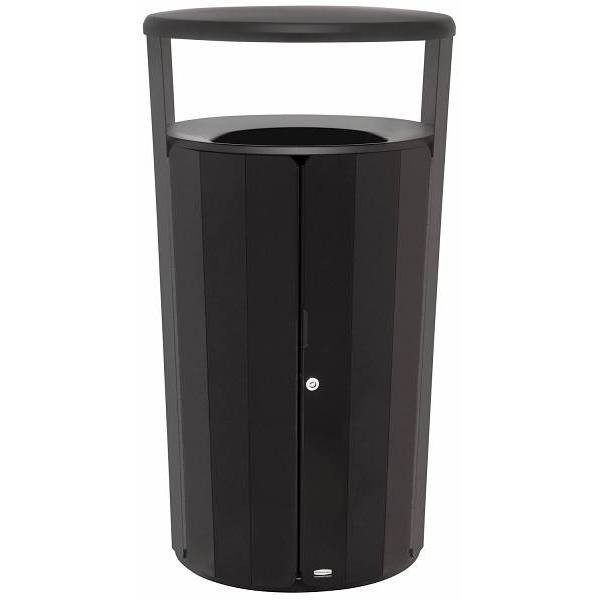 Rubbermaid Commercial Resist Round 33 Gal Outdoor Trash Can (Black)