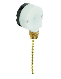 Satco 6 Amp 1-Pole 3 Speed Pull Chain Single Throw