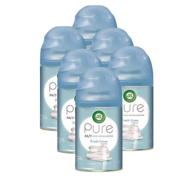 Freshmatic Ultra Spray Refill, Fresh Linen, Aerosol, 5.89 Oz Aerosol Spray, 6/Carton