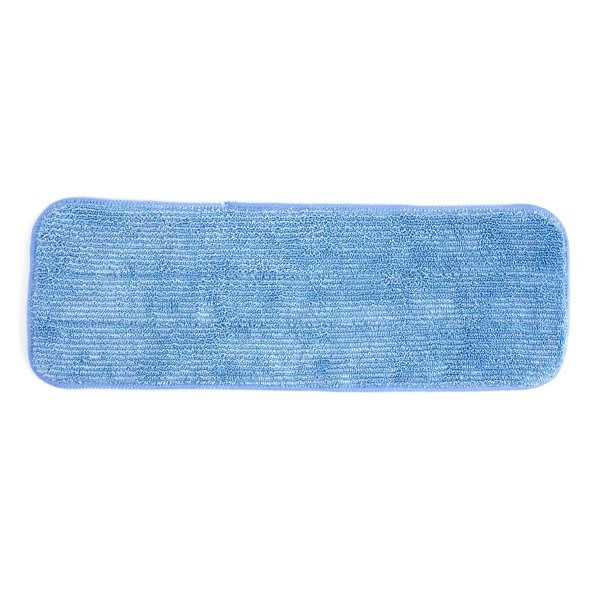 Microworks Microworks Flat Microfiber Pad, 16 Inches, Blue, Package Of 12