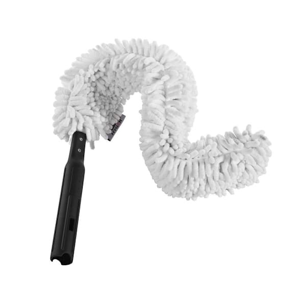 Rubbermaid Commercial HYGEN Executive Series 29 In. Quick Connect Flexi-Wand With Microfiber Duster Sleeve, White, 6-Pack