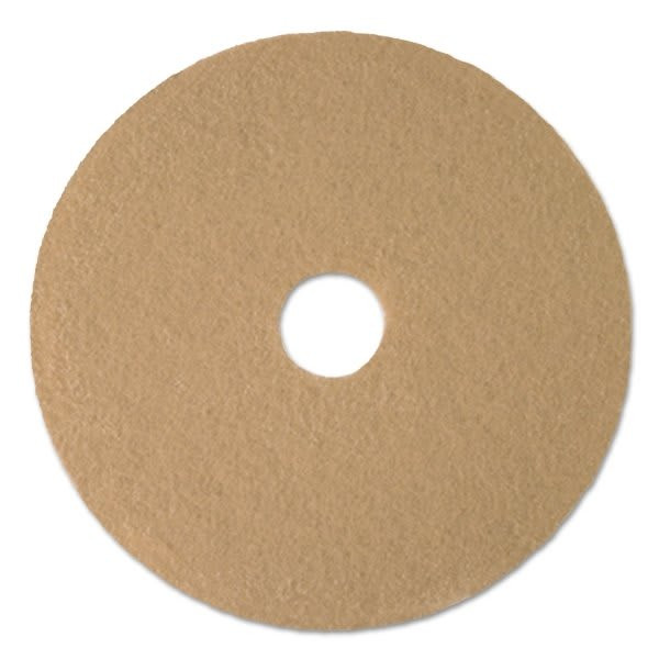 3m 24 In Ultra High-Speed Natural Blend Floor Burnishing Pad 3500 (5-Carton) (Tan)