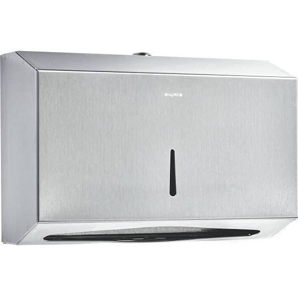 Alpine Industries Rectangle C-Fold And Multi-Fold Paper Towel Dispenser (Brushed Stainless Steel)