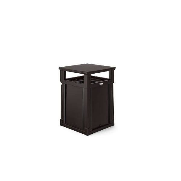 Suncast Commercial 35 Gallon Resin Customizable Garbage Can-Covered Lid RMCC3501