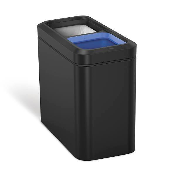 Simplehuman 20l 5 Gal Profile Office Recycling Trash Can Matte Black 356278