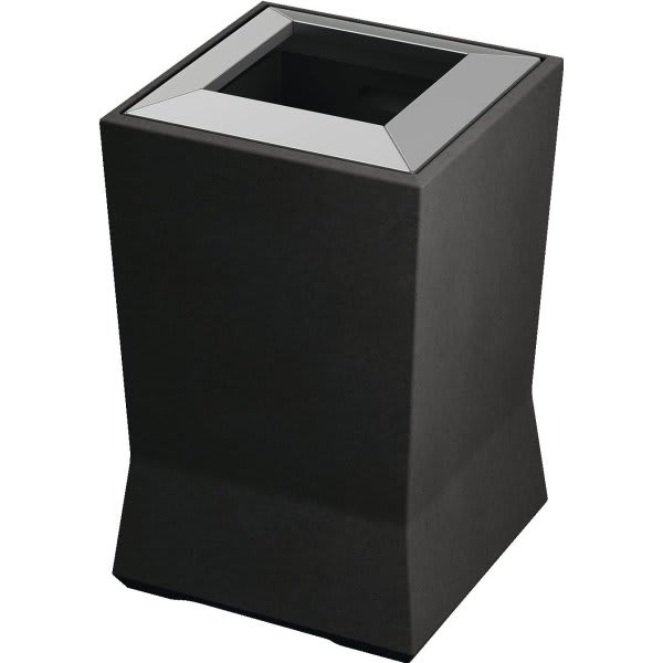 Commercial Zone Products Modtec 20 Gallon Square Trash Can W/ Liner (Gunmetal)