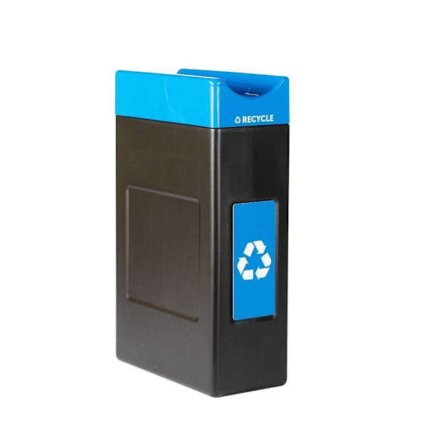 Commercial Zone Avante Recycle Container, 30-Gallon Narrow Unit Open Top, Liner Included