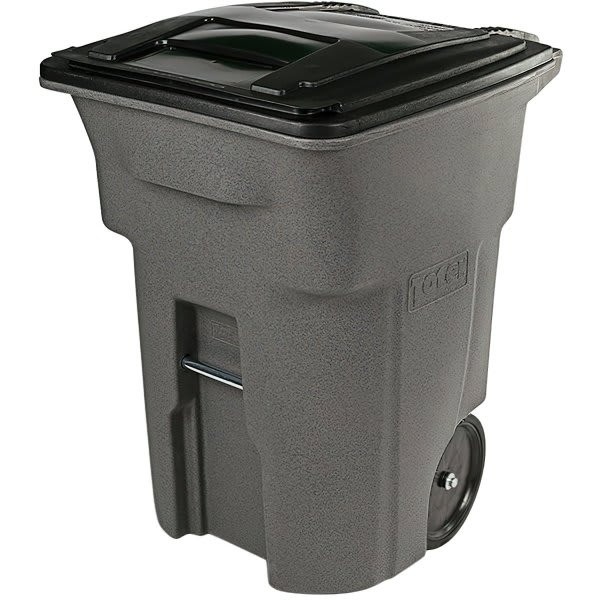 Toter 96 Gallon Molded Wheeled Trash Can W/ Lid