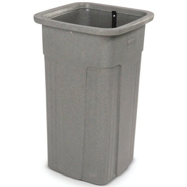 Toter 25 Gallon Slimline Square Trash Can (Graystone)