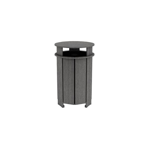 Ledge Lounger Ledge Lounger Mainstay Industrial Round Trash Bin And Liner- Fog
