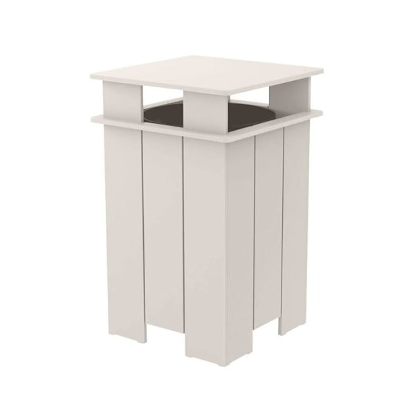 Ledge Lounger Ledge Lounger Mainstay Industrial Square Trash Bin And Liner-Cloud