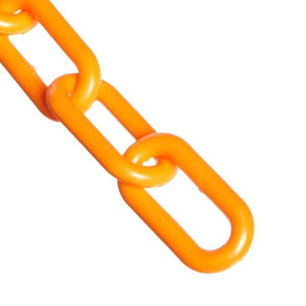 Mr. Chain 2 Inch X 160 Feet Safety Orange Plastic Barrier Chain In A Pail