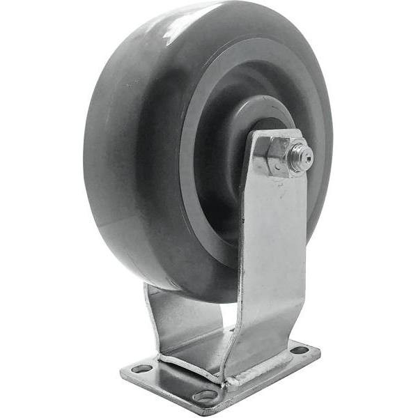Snap-Loc Super-Duty 6 In. Steel Fixed Plate Caster W/ 450 Lb. Load Rating